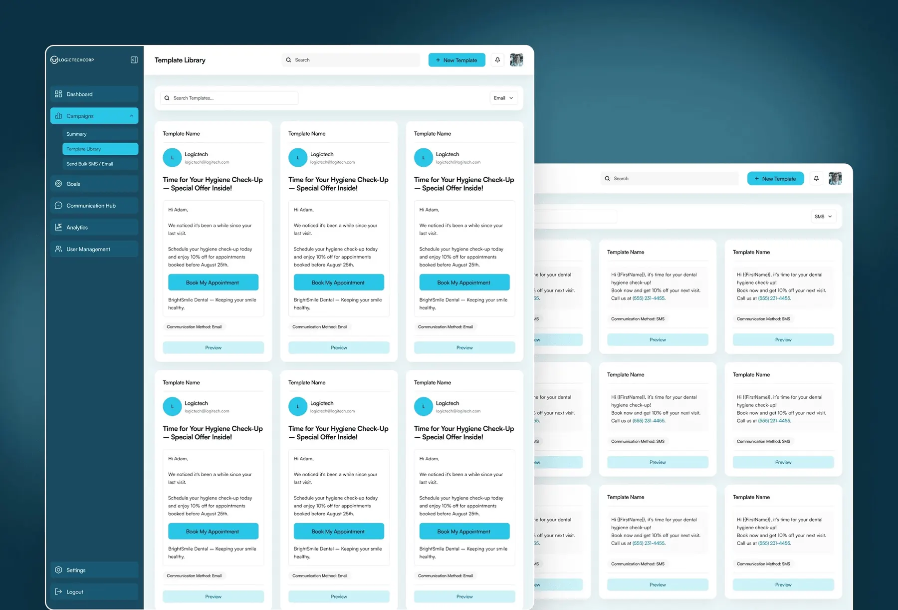 Logictech campaign template library